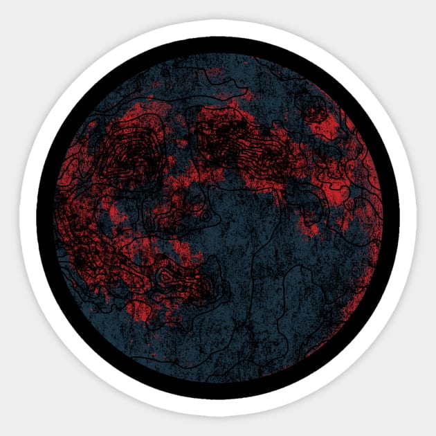 man in the moon Sticker by somatosis